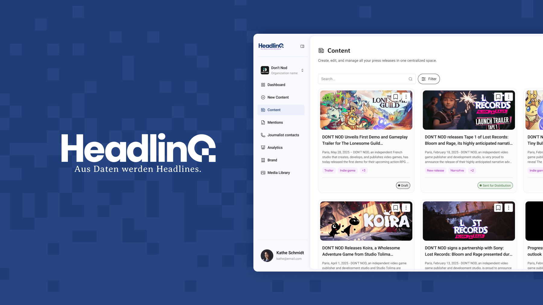 Every PR tool in one platform – powered by a self-updating journalist database