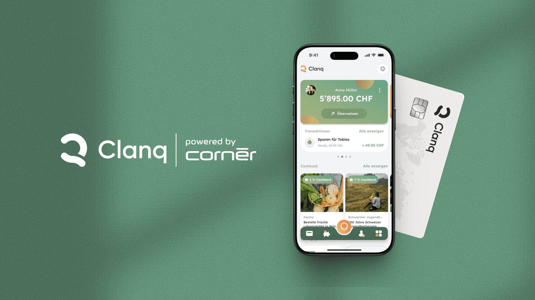 Family banking with the Clanq app powered by Cornèr