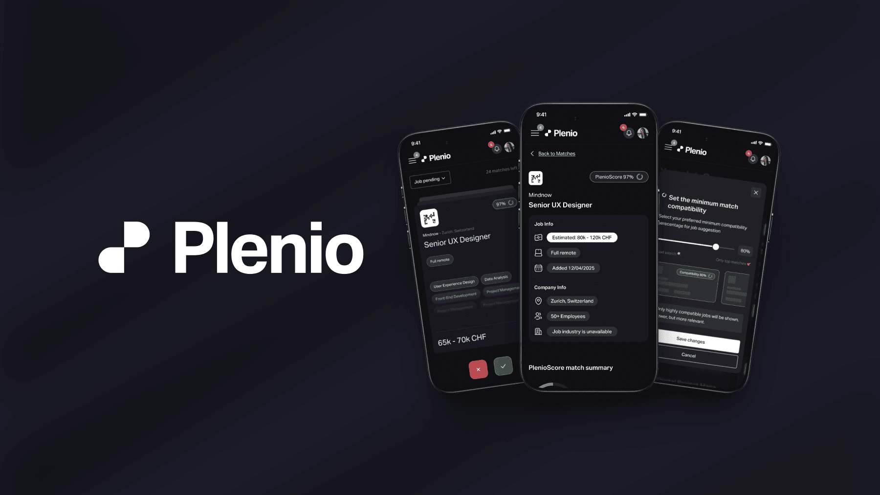 Plenio, the job matching platform from Mindnow