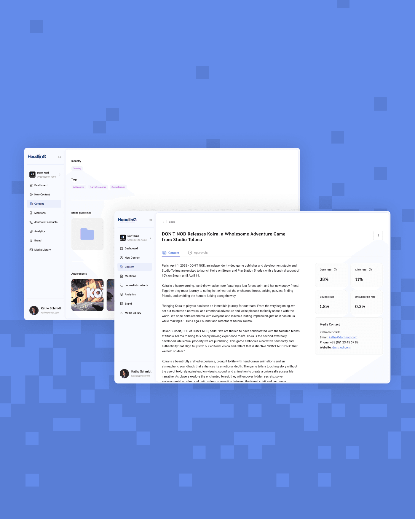 Every PR tool in one platform – powered by a self-updating journalist database 2