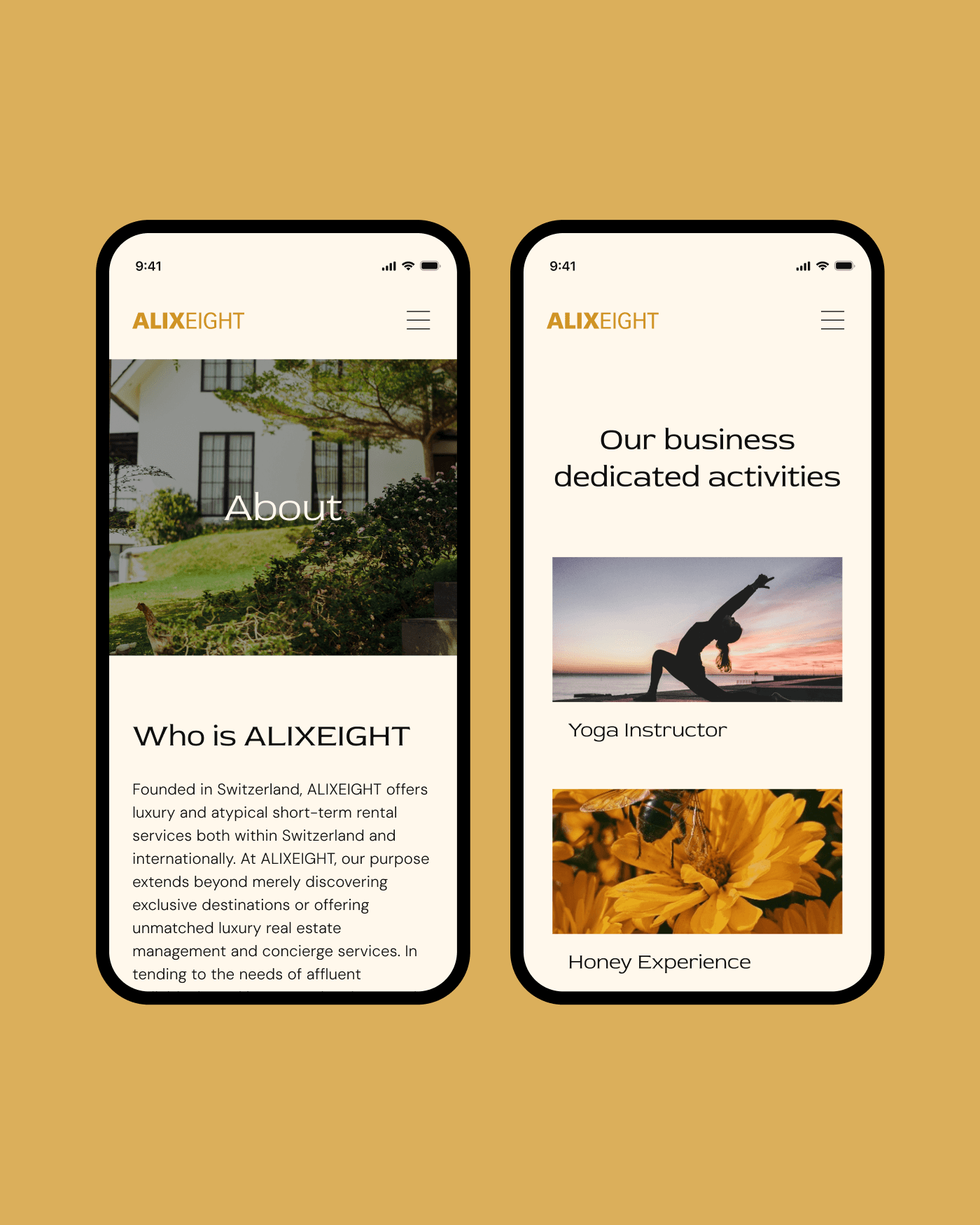 Atemberaubende Luxusmomente im Nu organisiert: ALIXEIGHT
